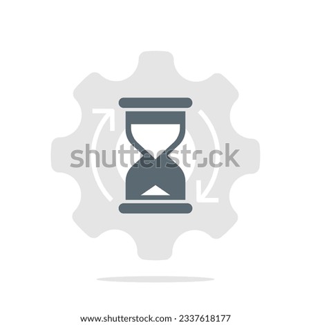 Wait a minute, in the progress or process concept illustration flat design vector eps10. modern graphic element for landing page, empty state ui, infographic, icon