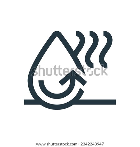 quick dry material concept illustration line icon design editable vector eps10