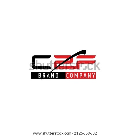 logo letter C2F illustration for brand, company, play station, game, rpg