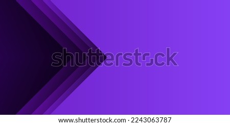 Gradient abstract background. Purple paper cut right triangle. Design element for template, card, cover, banner, poster, backdrop, wall. Vector illustration.