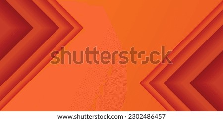 Red multilayered right triangle. Orange gradient paper cut abstract background. Design element for template, card, cover, banner, poster, backdrop, wall. Vector illustration.