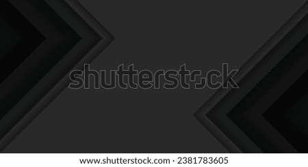 Black multilayered right triangle. Gray gradient paper cut abstract background. Design element for template, card, cover, banner, poster, backdrop, wall. Vector illustration.