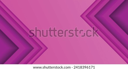Purple multilayered right triangle. Pink gradient paper cut abstract background. Design element for template, card, cover, banner, poster, backdrop, wall. Vector illustration.