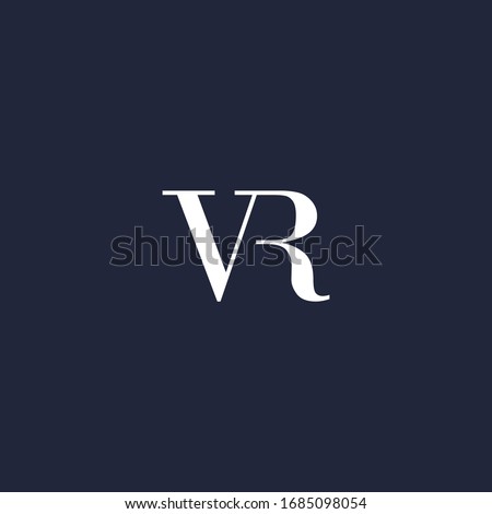 VR monogram fashion logo. V & R initials. Stock fotó © 