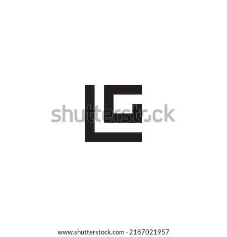 LG monogram logo with black color