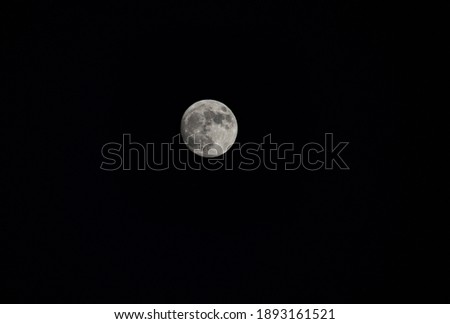 Similar – Foto Bild der Mond in den Baumkronen