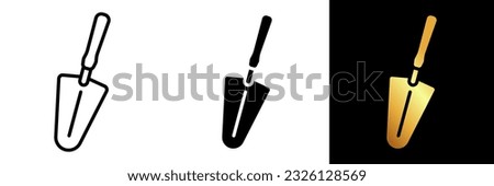 Garden Shovel Icon, The Garden Shovel icon represents a versatile and essential tool used in gardening and landscaping.