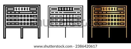 The Scoreboard icon represents competition, sportsmanship, and game analytics. It is an essential tool for tracking scores, displaying game progress, and enhancing the competitive spirit.
