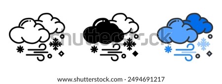 A Blizzard is a severe snowstorm characterized by strong winds and heavy snowfall. It symbolizes extreme weather conditions and the power of nature in winter.