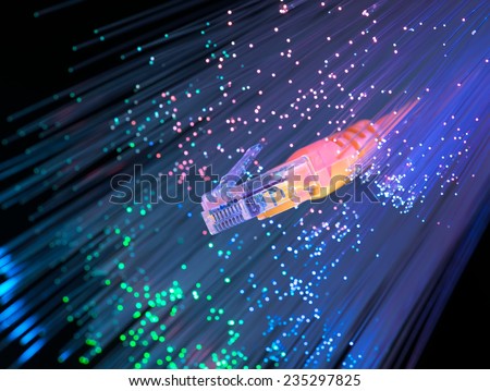 fiber optical with network cable