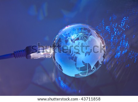 technology earth globe against fiber optic background more in my portfolio