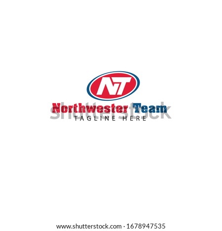 Northwest Team Logo . Sports Logo . NT Letter Logo