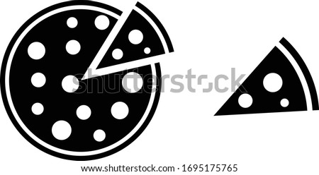 easy to use and editable illustration vector icon of pizza