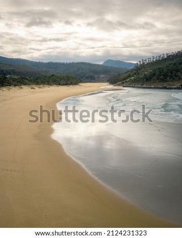 Similar – Foto Bild Leerer galicischer Strand in Corrubedo