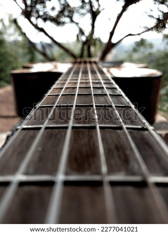 Similar – Image, Stock Photo Guitar rather abstract