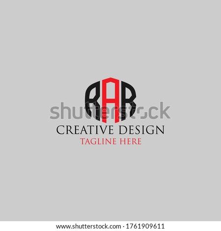 Abstract Letter RAR logo design template.