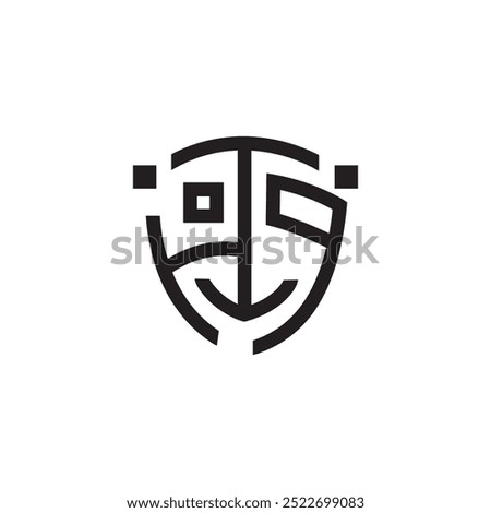 HTG initials logo line template design abstract vector illustration