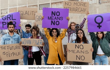 Similar – Image, Stock Photo NO means NO | Written