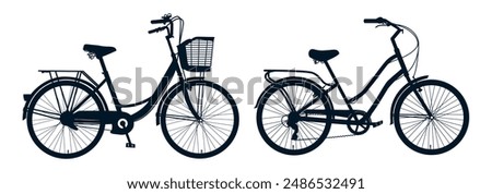 Similar – Image, Stock Photo The bike with shopping basket in front is not visible