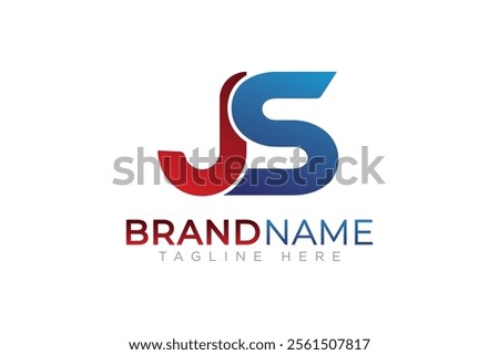 Creative letters JS logo js icon 