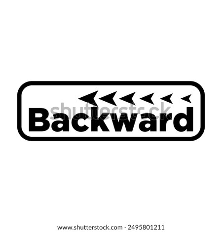 backward icon design vector,forward typography creative vector design element. can be use for graphic element design, flyer,banner element,brochure and etc