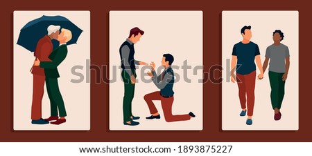 Similar – Image, Stock Photo the kiss Wedding Masculine