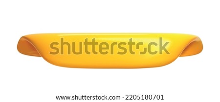 3d yellow volume bubble tag vector illustration collection. Website tab. Web page bookmark button. Folder layout. 3d big sticker edge catalogue. Display offer option template. 