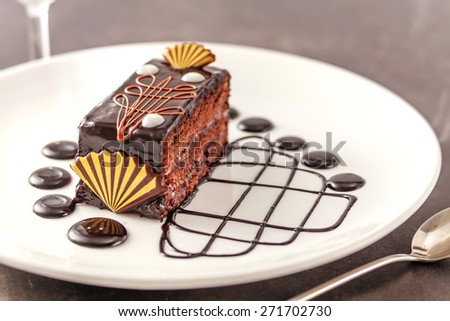German chocolate cake:An delicious german chocolate cake  Location:at Rawan Cake in Amman Jordan