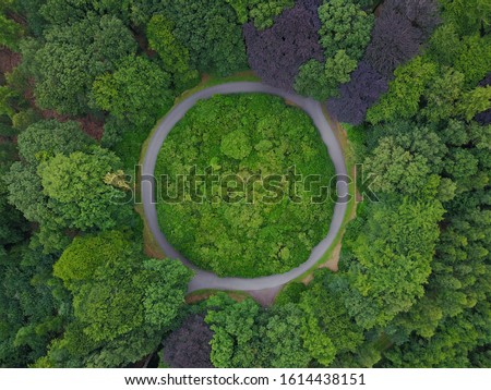 Image, Stock Photo Scenice view with trees, Bryce Canyon Utah USA