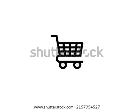 Shopping Cart isolated vector illustration icon. Shopping Cart emoji illustration icon