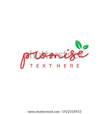 promise lettering vector, promise logo