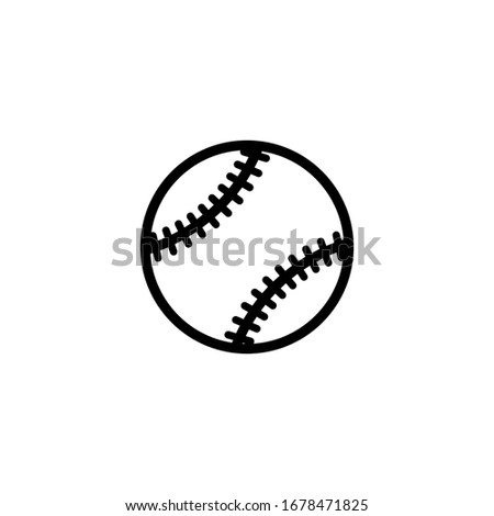 Baseball ball icon vector design template