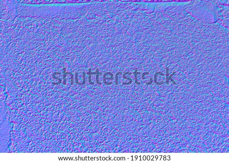 normal map of old rough loose concrete surface, texture for use in 3D programs, 3d render Stock fotó © 