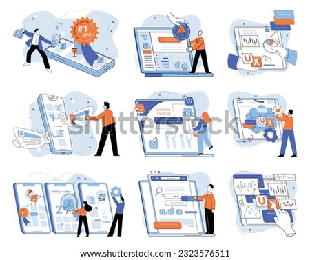 Application testing metaphor. Vector illustration. Application testing, crucible where coding errors are uncovered and rectified App test, sandbox for validating apps functionality Software testing