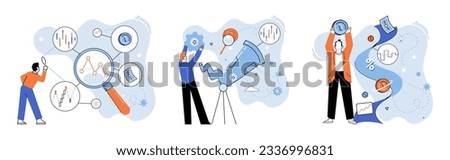 Promotion discount sale. Vector illustration. Flash sale online, rocket launch in world of steady e-commerce Sales index, DNA test of market identity Forecast of future sales, blueprint of business