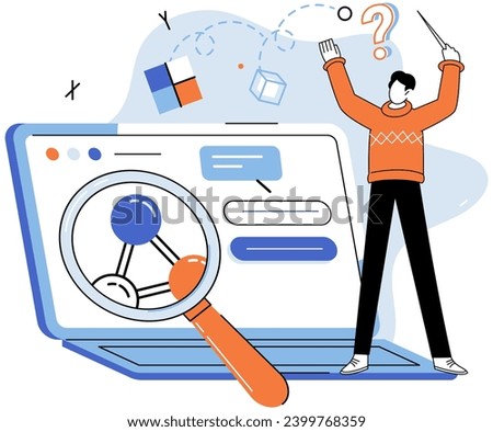 Logical thinking. Vector illustration. They are puzzle pieces fit together to form coherent picture Through logical reasoning, we cfind solutions, unravel mysteries, and gain clarity Answers provide