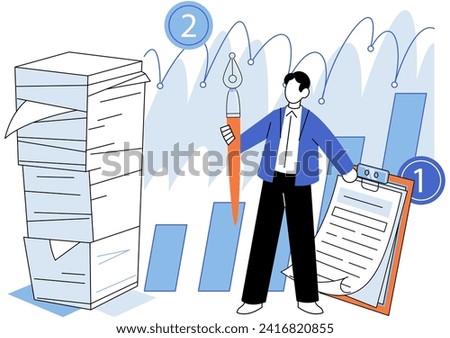 Business development. Vector illustration. Aligning ones profession with their passions leads to fulfillment Job interviews provide opportunities for candidates to shine Business Concept illustrations