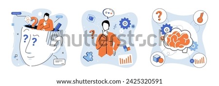 Critical thinking. Vector illustration. The imagination plays vital role in critical thinking, allowing us to explore possibilities beyond conventional limits Intellectual growth is nurtured through