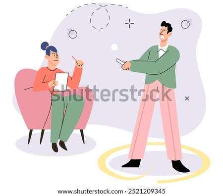 Social distance vector illustration. Society must unite to implement and enforce social distancing measures Isolation during illness is personal responsibility we must uphold Social distancing