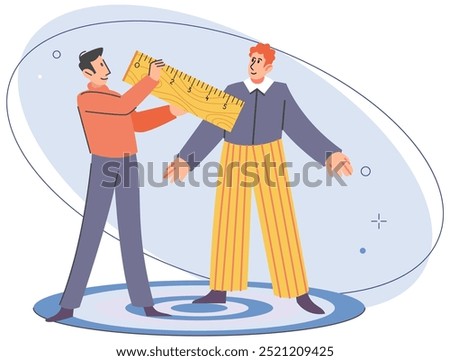 Social distance vector illustration. Taking preventive measures is crucial for personal health protection Public safety relies on collective adherence to social distancing guidelines The social