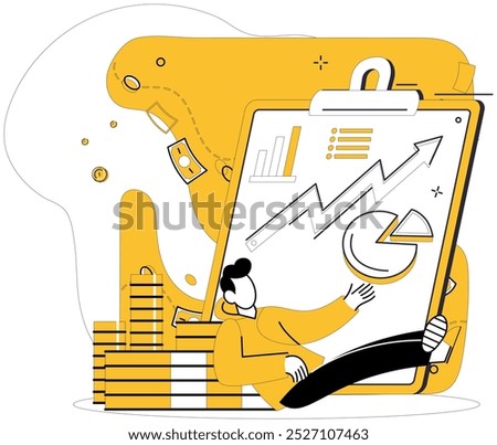 Passive income vector illustration. Economical decisions, like wise guardians, protect sanctuary passive income Passive income, quiet phoenix, rises from ashes financial uncertainty