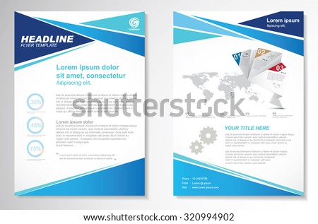 vector brochure flyer design layout template in a4 size download one page leaflet