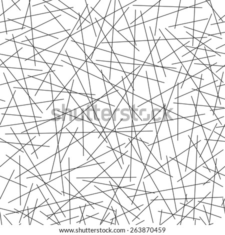 Seamless Pattern Of Random Lines, Vector Illustration - 263870459 ...