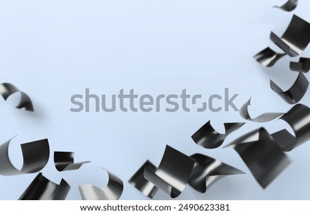 Similar – Image, Stock Photo blue notebook and scattered wooden multi-colored letters on an abstract background