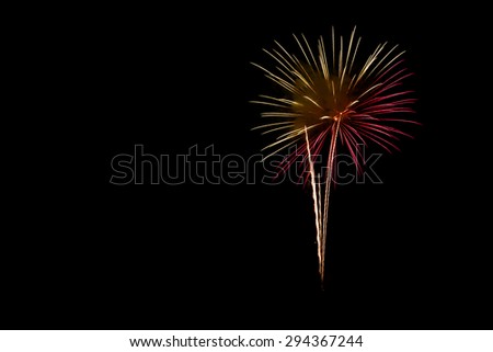Fireworks over Pigeon Forge and Gatlinburg Tennessee