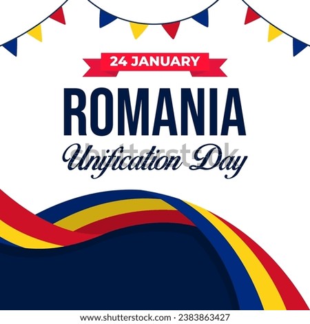 Romania Unification Day. The Day of Romania illustration vector background. Vector eps 10