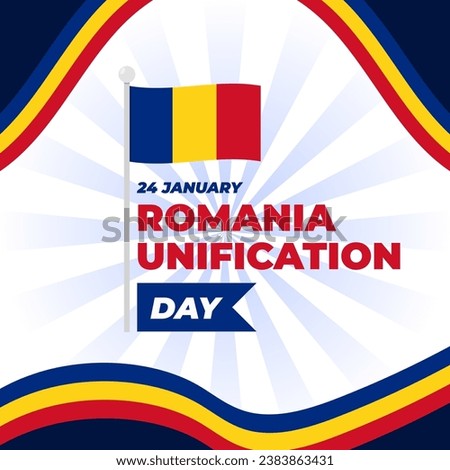 Romania Unification Day. The Day of Romania illustration vector background. Vector eps 10