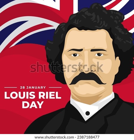 Louis Riel Day. The Day of Manitoba illustration vector background. Vector eps 10