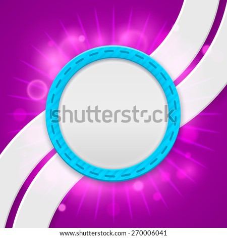 Abstract background with white banner. Purple texture with flares. Design for party leaflets. For use in the design and printing design.