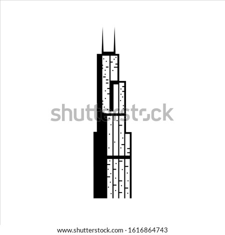 black willis chicago logo design vector